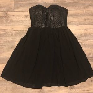 art & co Black Strapless Dress
